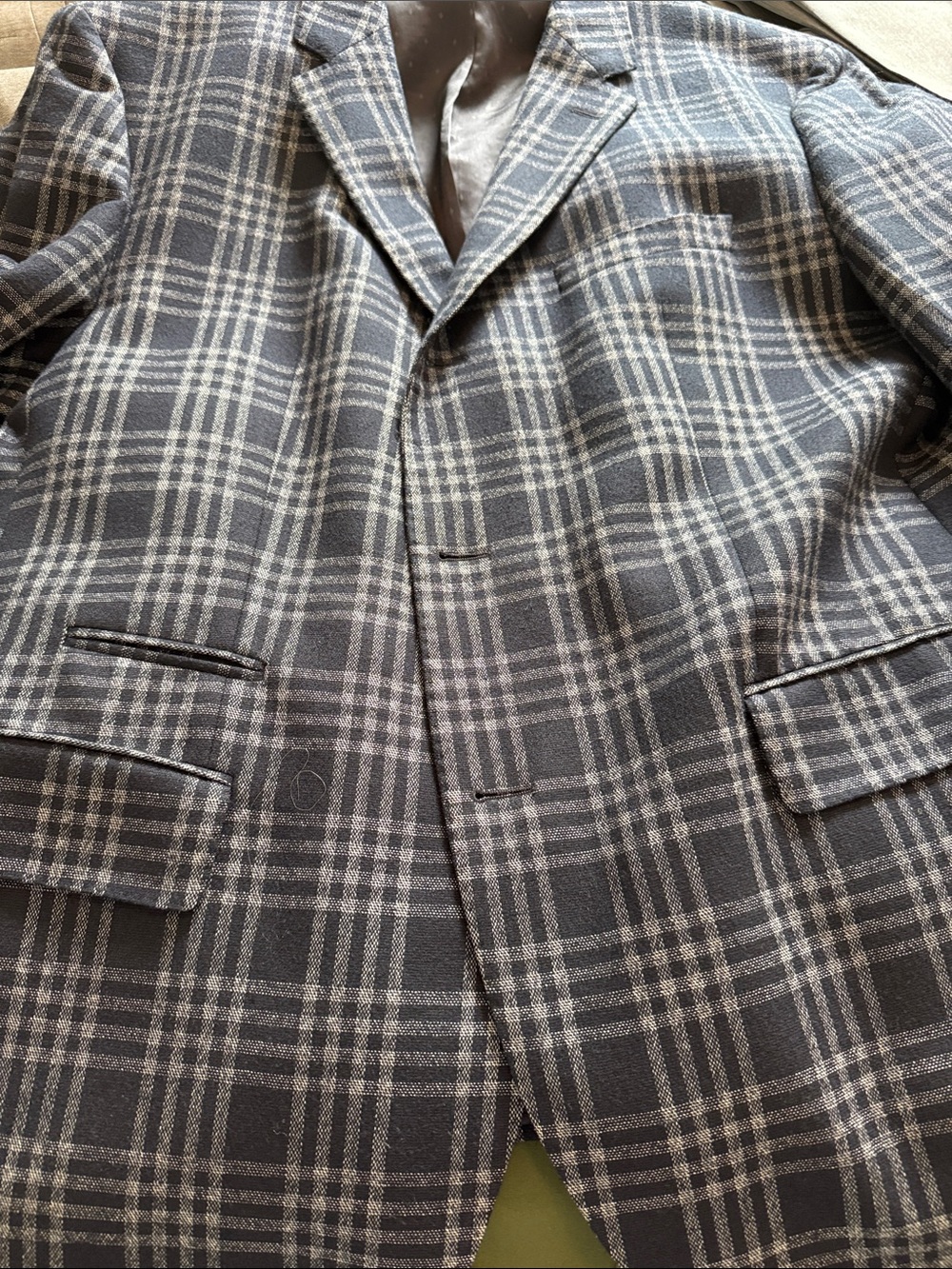 Boss Gray Plaid Men's Sport Coat